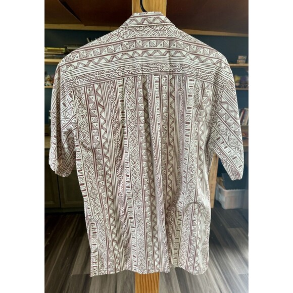 ONO & Company Reverse Print Mens Size MED Aloha Shirt Hawaiian Tiki Polynesian - Picture 2 of 6